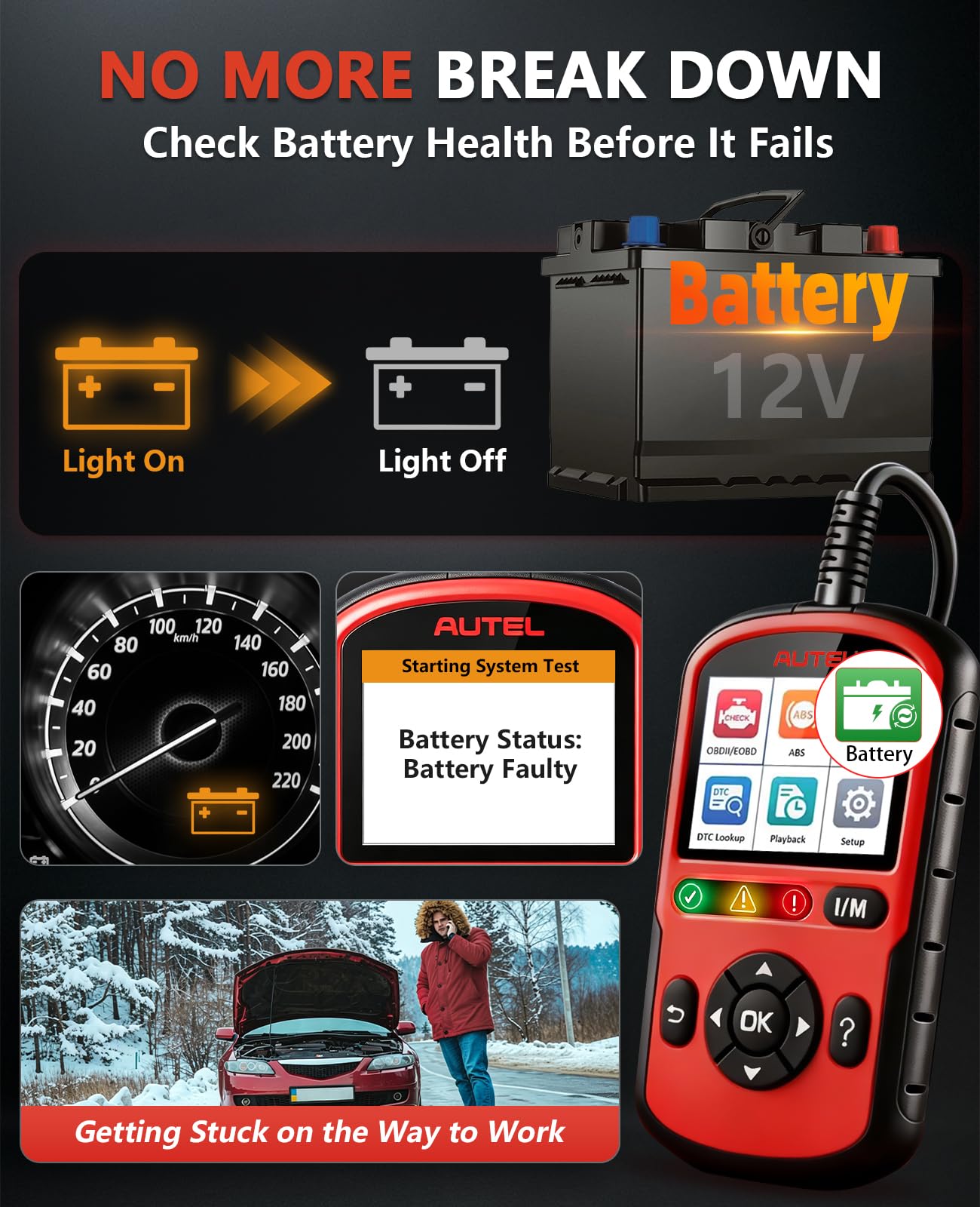 Amazon.co.jp: Autel OBD2 スキャナー AutoLink AL549:2024 エンジン